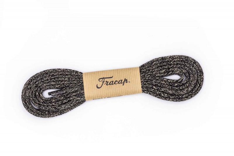 black-and-beige-woven-flat-laces