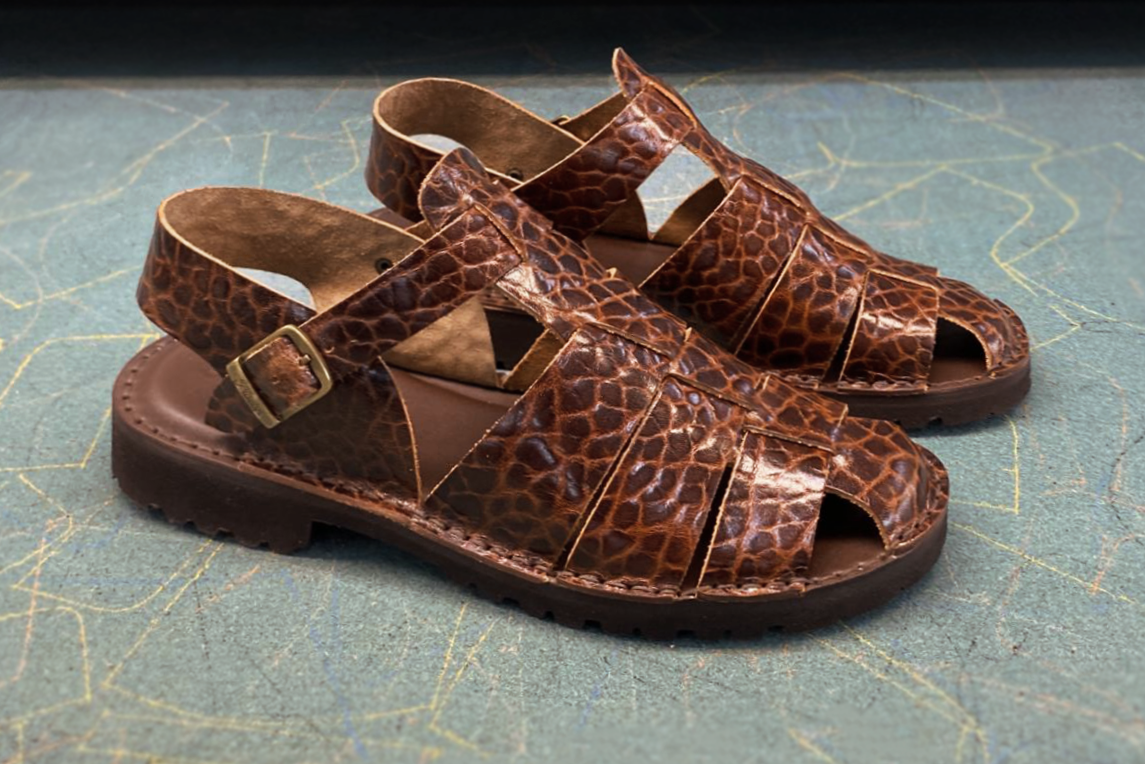 D034 Brown Elephant Pattern